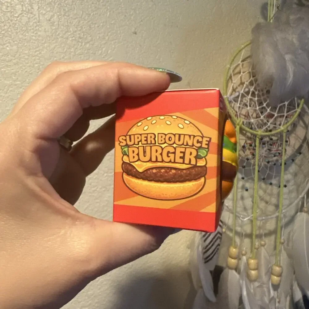 New Keycraft Super Bounce Burger Squishy Viral Toy!